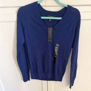 Banana Republic Blue V-Neck Sweater